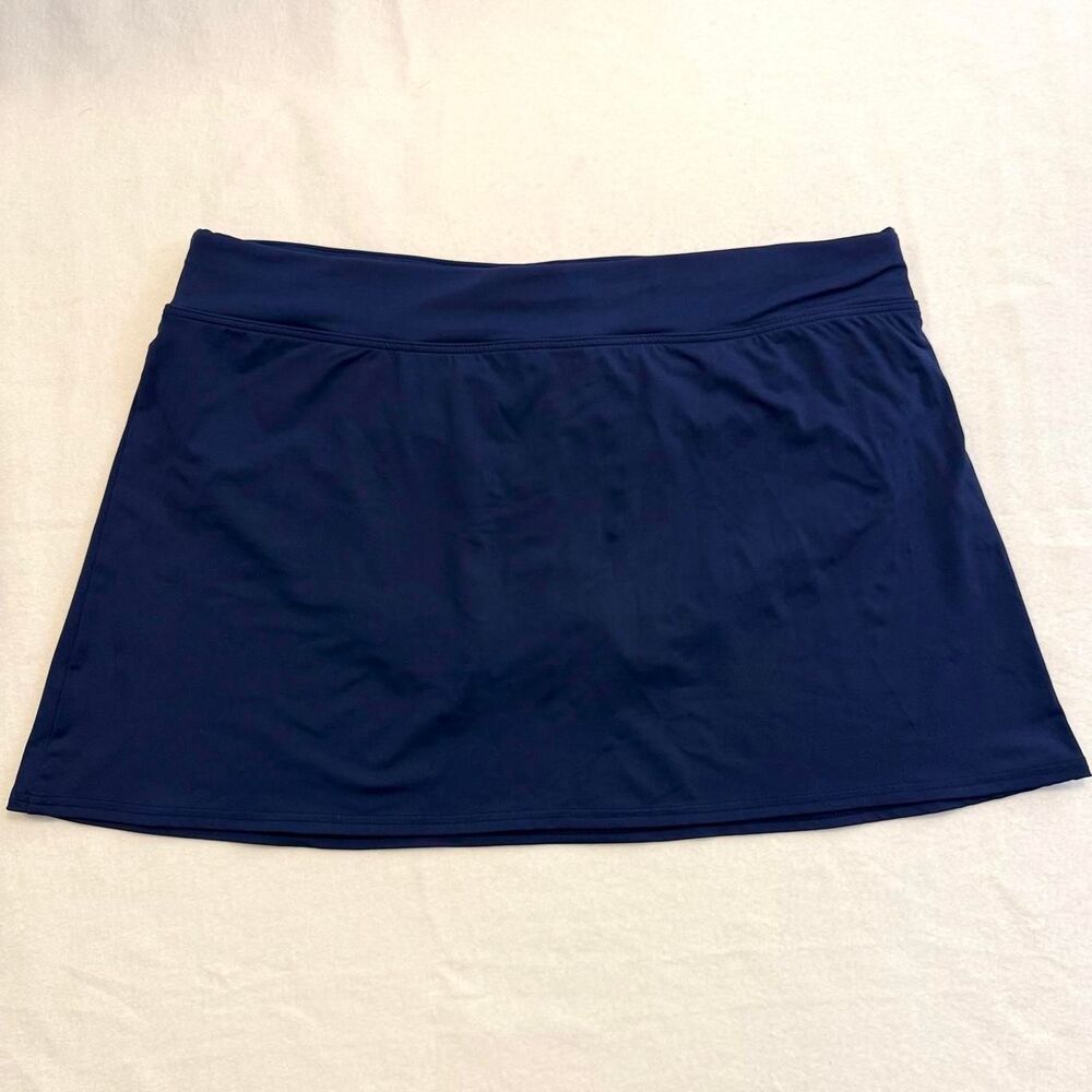 Lands-end Women's Navy and Blue Swim-briefs-shorts